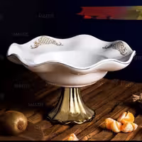 میوه خوری سرامیکی لب طلا آرتور کد 3142