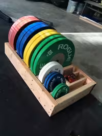 رک صفحه هالتر چوبی مدل CROSSFIT