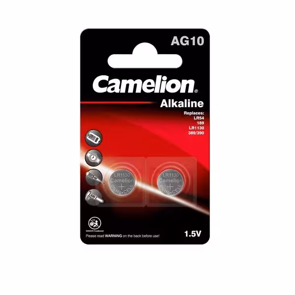 باتری سکه ای  مدل AG10 بسته 2 عددی