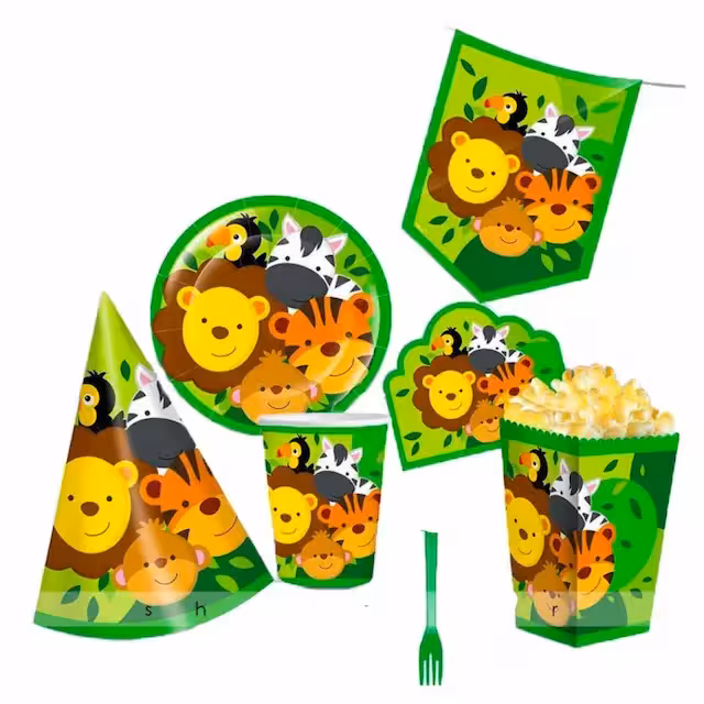 چنگال سبز ساده 10 عددی