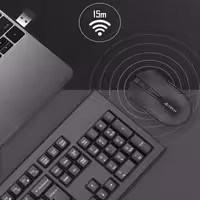 کیبورد و ماوس بی سیم ای فورتک مدل 3OOO_NS_Desktop_COMBO