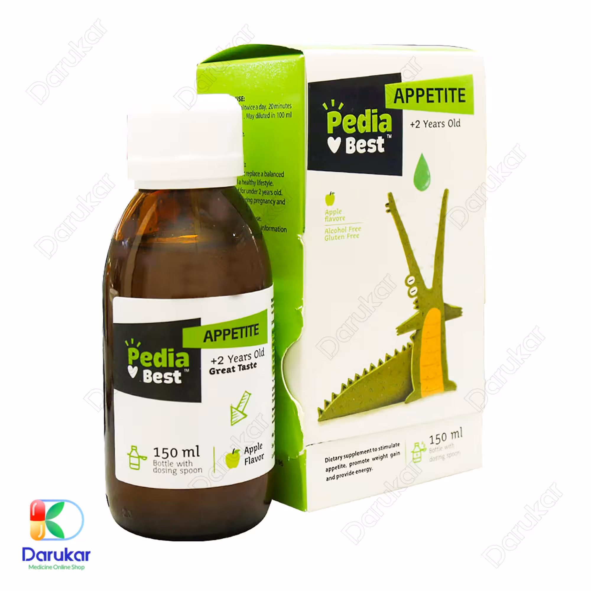 شربت اشتها آور اپتایت پدیابست، 150 میلی لیتر