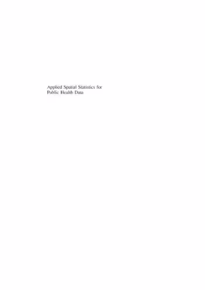 خرید و دانلود نسخه کامل کتاب Applied Spatial Statistics for Public Health Data