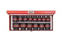 4414SP – جعبه بکس 1/2  اينچي  فشارقوي کوتاه  6 گوش  14 عددي  ( 1/4 1 – 3/8 ) کينگ توني