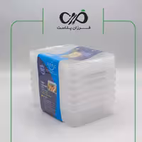 ظرف یکبار مصرف ماكروويو 675 سی سی شرینگ طب پلاستیک (6 عددی)