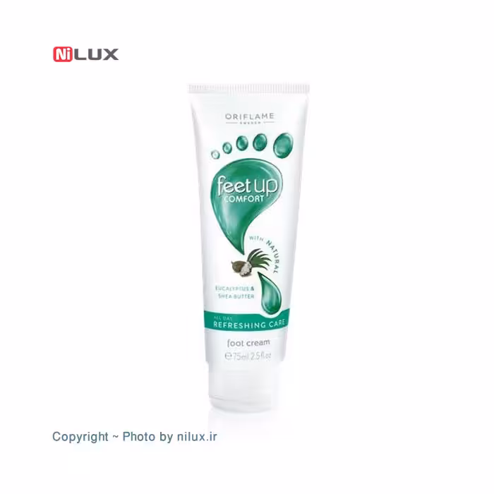 کرم مرطوب کننده پا اوریف لیم مدل Eucalyptus & Shea butter حجم 75 میلی لیتر