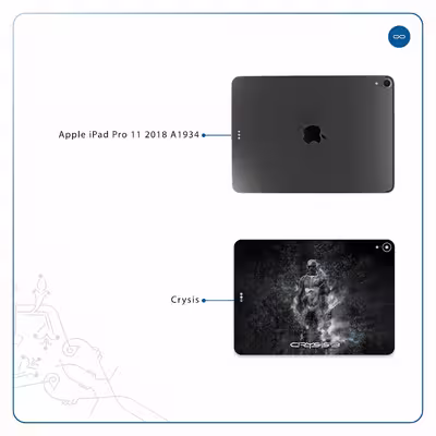 برچسب پوششی ماهوت مدل Crysis مناسب برای تبلت اپل iPad Pro 11 2018 A1934