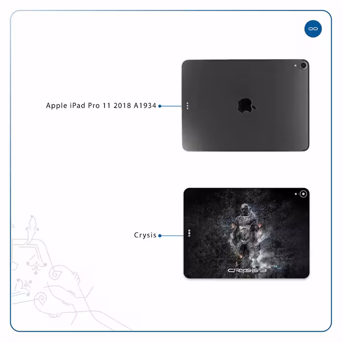 برچسب پوششی ماهوت مدل Crysis مناسب برای تبلت اپل iPad Pro 11 2018 A1934