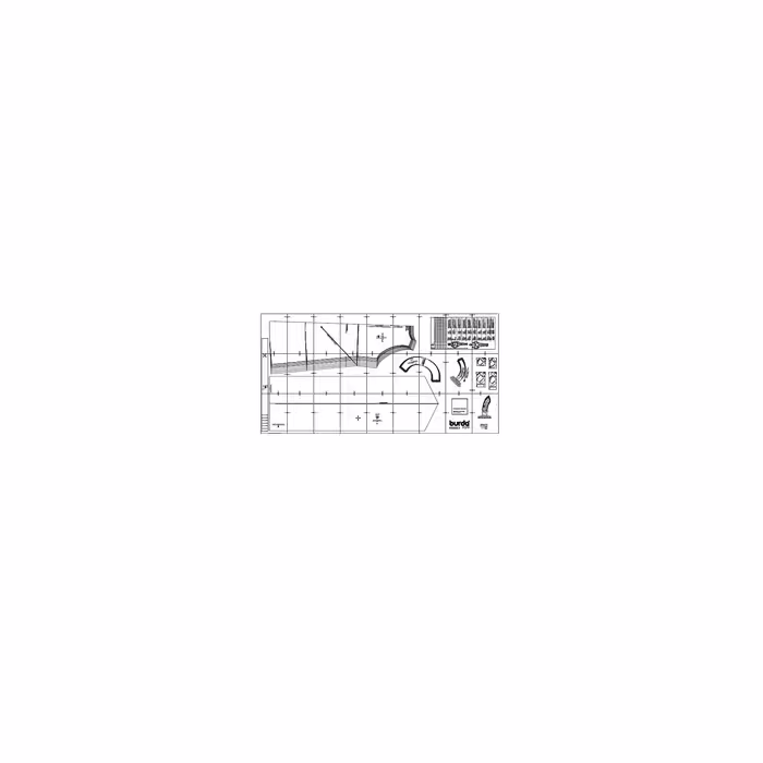 الگو خیاطی تاپ زنانه بوردا استایل کد 6503 سایز 34 تا 46 متد مولر