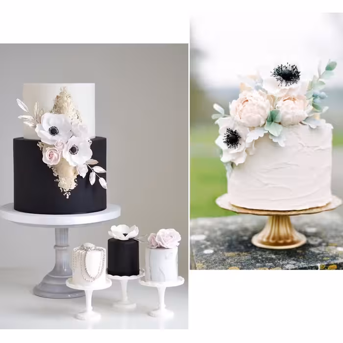 قالب فوندانت بهگز مدل گل شقایق مجموعه 3 عددی