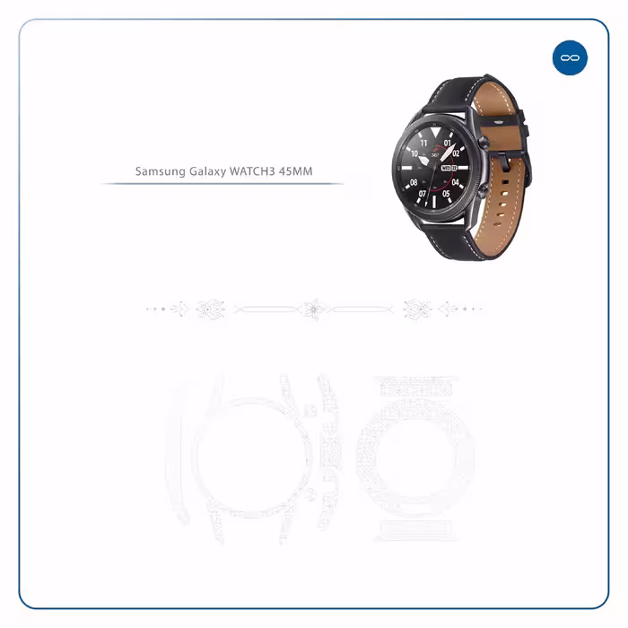 برچسب ماهوت طرح Cloud Transparent مناسب برای ساعت هوشمند سامسونگ Galaxy Watch3 45mm