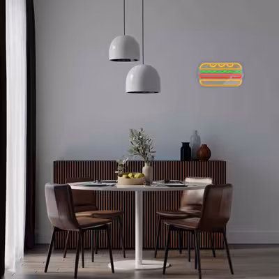 چراغ دیواری نئون دیزاین طرح Sandwich-GL_MLC