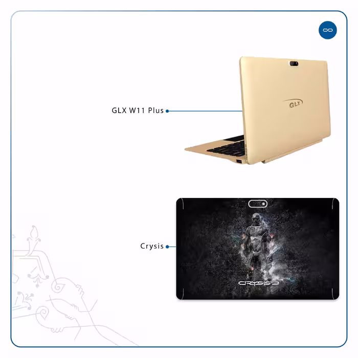برچسب پوششی ماهوت مدل Crysis مناسب برای تبلت جی ال ایکس W11 Plus