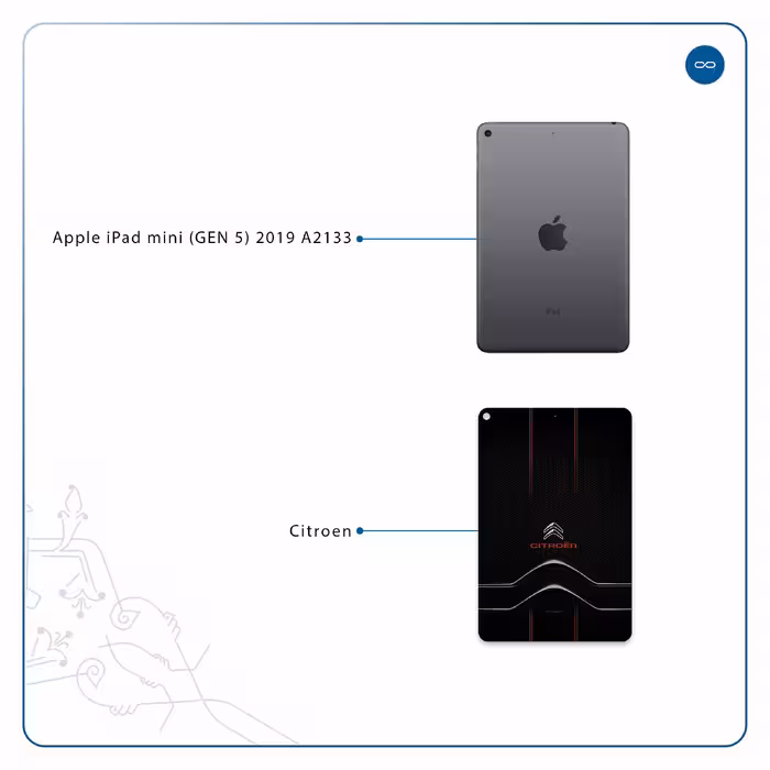 برچسب پوششی ماهوت مدل Citroen مناسب برای تبلت اپل iPad mini (GEN 5) 2019 A2133