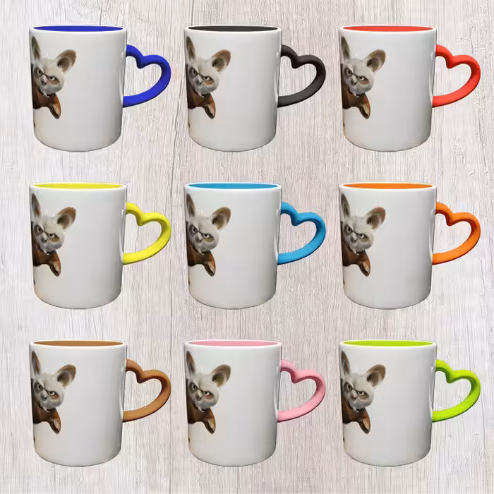 ماگ مدل دسته قلبی طرح پاندا کنگ فو کار کد 56