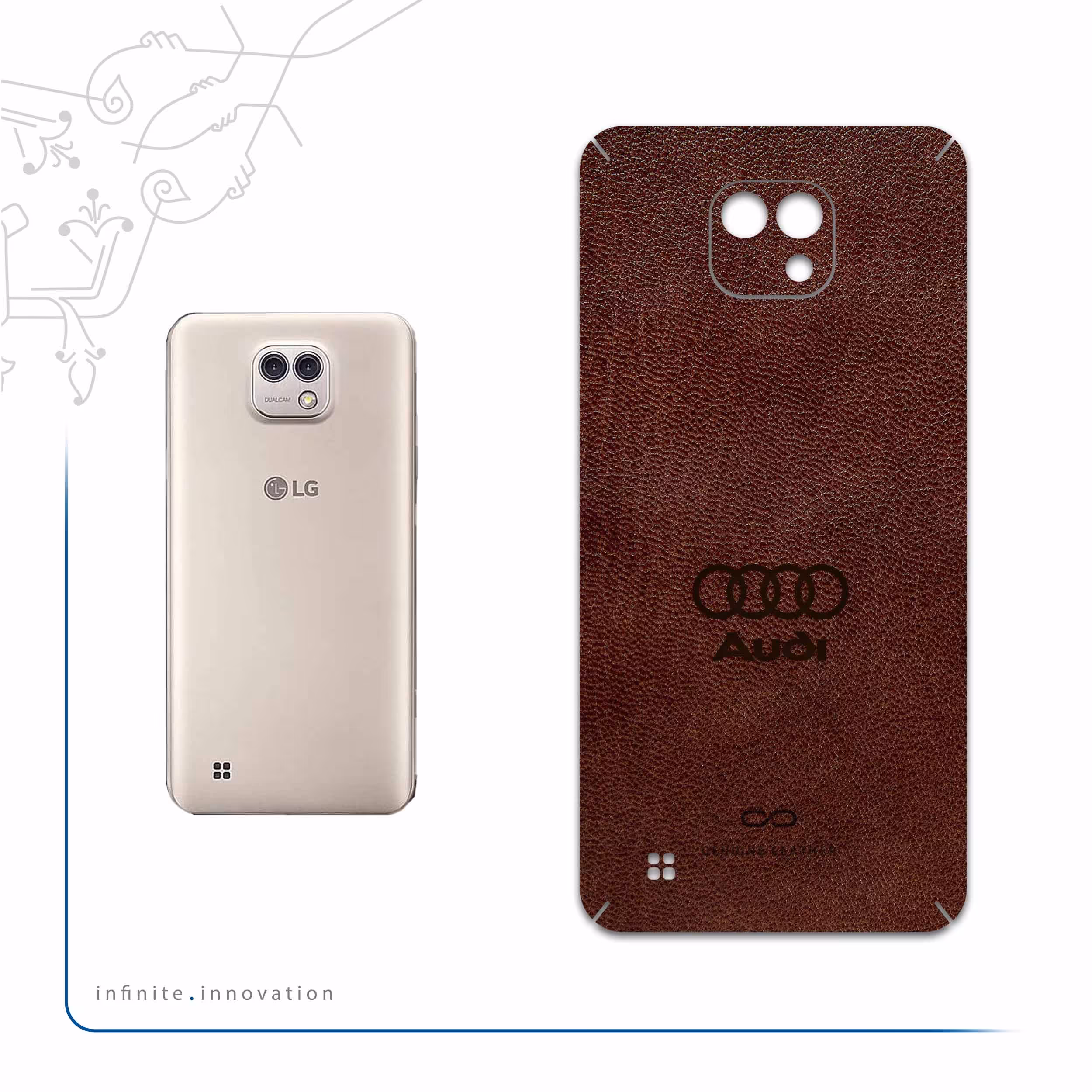 برچسب پوششی ماهوت مدل NL-AUDI مناسب برای گوشی موبایل ال جی X Cam