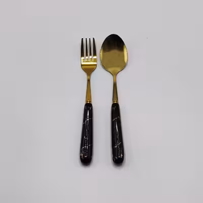 ست قاشق و چنگال غذاخوری 2 پارچه مدل ماربل