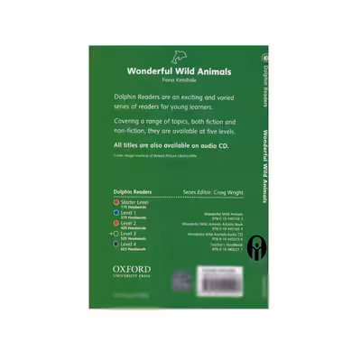 کتاب Wonderful Wild Animals Dolphin Readers 3  اثر جمعی از نویسندگان انتشارات الوندپویان