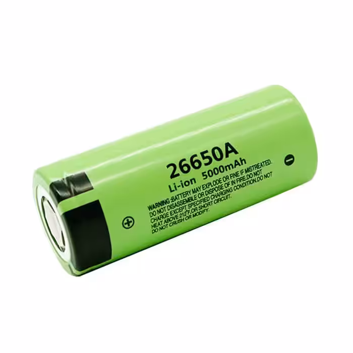 باتری لیتیوم یون قابل شارژ  کد 26650  ظرفیت 5000 میلی آمپرساعت