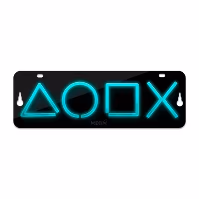 چراغ دیواری نئون دیزاین مدل Ps-Keys-BL_TBL