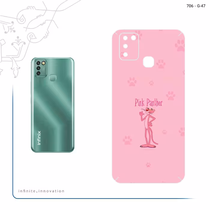 برچسب پوششی ماهوت مدل The Pink Panther مناسب برای گوشی موبایل اینفینیکس Smart 6 X657B