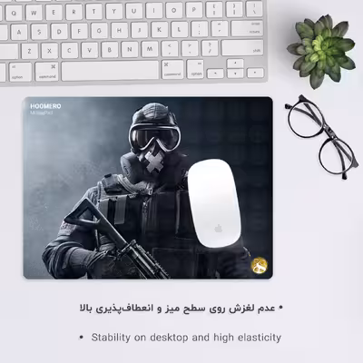ماوس پد هومرو طرح بازی Rainbow Six Siege مدل A2344
