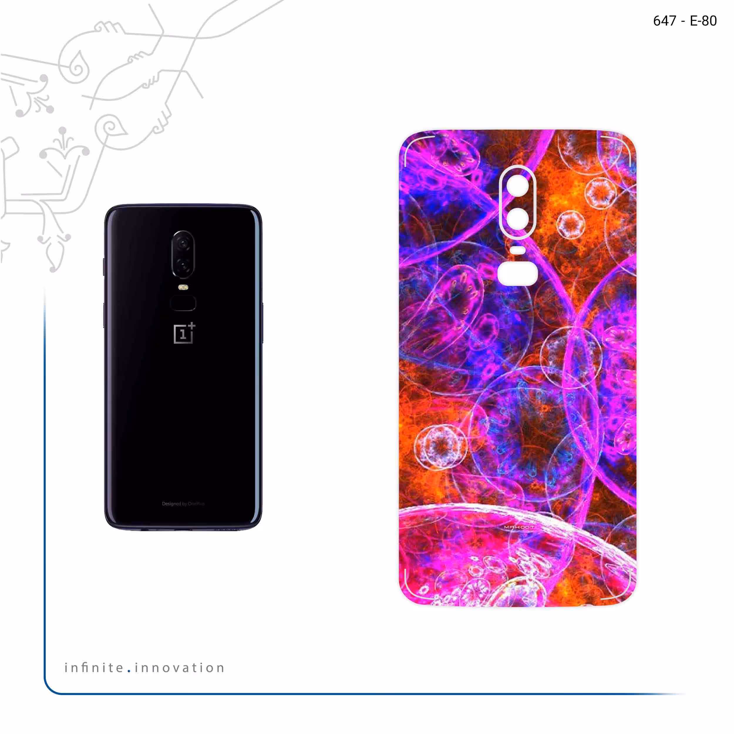 برچسب پوششی ماهوت مدل Inside Cell Digital Art مناسب برای گوشی موبایل وان پلاس 6