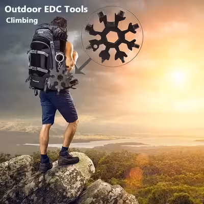 ابزار چندکاره هارمن مدل SNOW FLAKE BLACK 18 IN 1