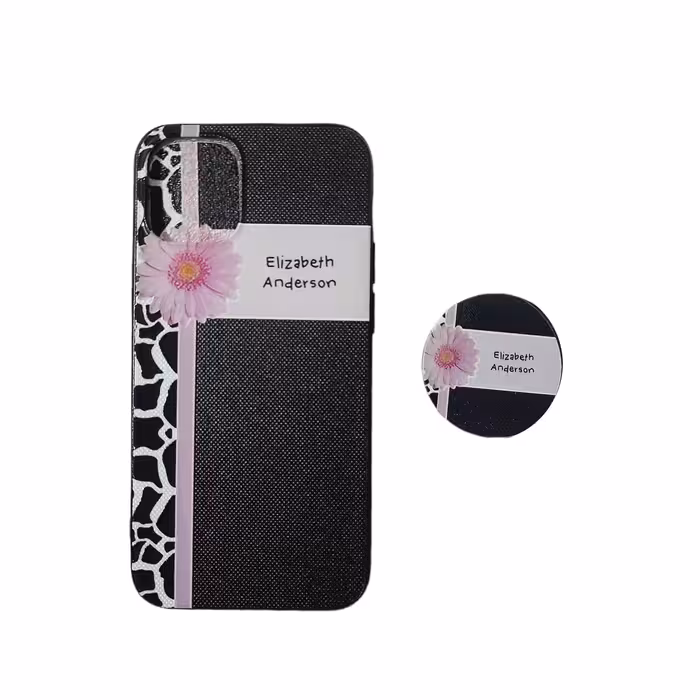 کاور مدل Ip12m مناسب برای گوشی موبایل اپل iPhone 12 mini به همراه پاپ سوکت