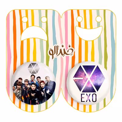 پیکسل خندالو مدل گروه موسیقی اکسو کد 28342829 مجموعه 2 عددی