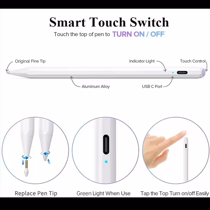 قلم لمسی یوجیک مدل Ipad AC10S مناسب برای تبلت اپل Ipad pro