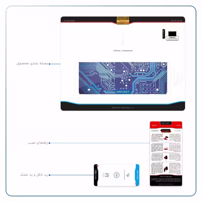 برچسب پوششی ماهوت مدل Blue Printed Circuit Board مناسب برای تبلت سامسونگ Galaxy Tab S2 9.7 2016 T813N