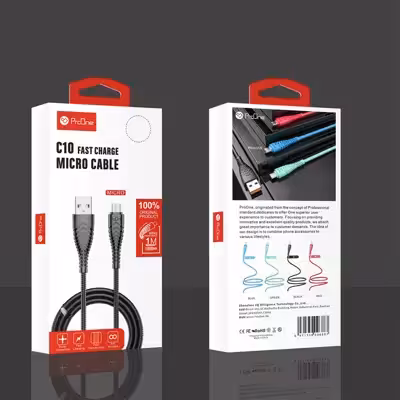 کابل تبدیل USB به microUSB پرووان مدل PCC170(C10) طول 1 متر