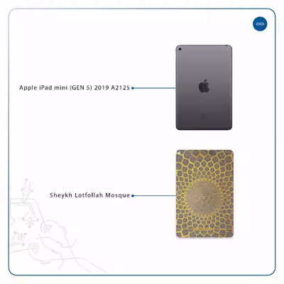 برچسب پوششی ماهوت مدل Iran-Tile2 مناسب برای تبلت اپل iPad mini (GEN 5) 2019 A2125