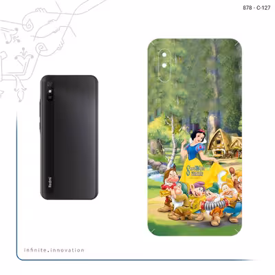 برچسب پوششی ماهوت مدل Snow White مناسب برای گوشی موبایل شیائومی Redmi 9i Sport