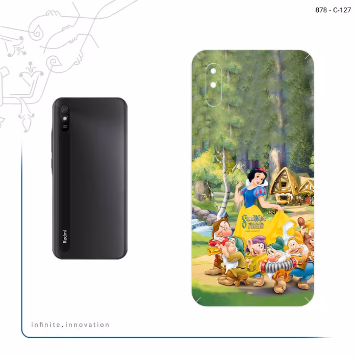 برچسب پوششی ماهوت مدل Snow White مناسب برای گوشی موبایل شیائومی Redmi 9i Sport