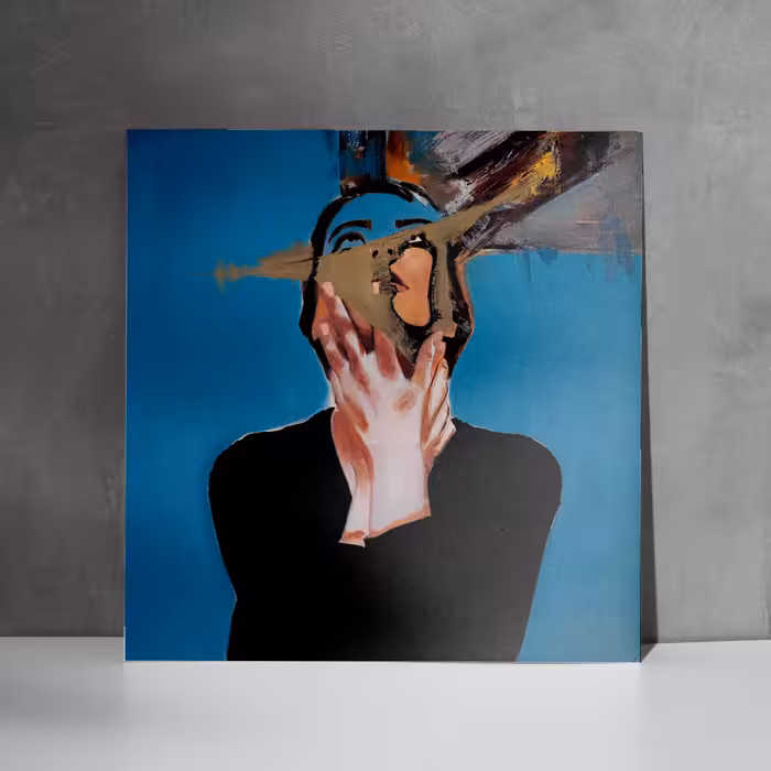 تابلو نقاشی اکریلیک طرح زن کد 018