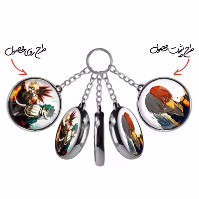 جاکلیدی خندالو طرح شوتو تودوروکی و میدوریا و باکوگو انیمه آکادمی قهرمان من مدل دوطرفه کد 1616316162