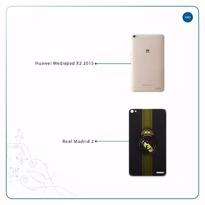 برچسب پوششی ماهوت مدل Real-Madrid-2 مناسب برای تبلت هوآوی Mediapad X2 2015