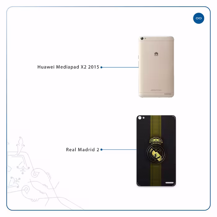 برچسب پوششی ماهوت مدل Real-Madrid-2 مناسب برای تبلت هوآوی Mediapad X2 2015