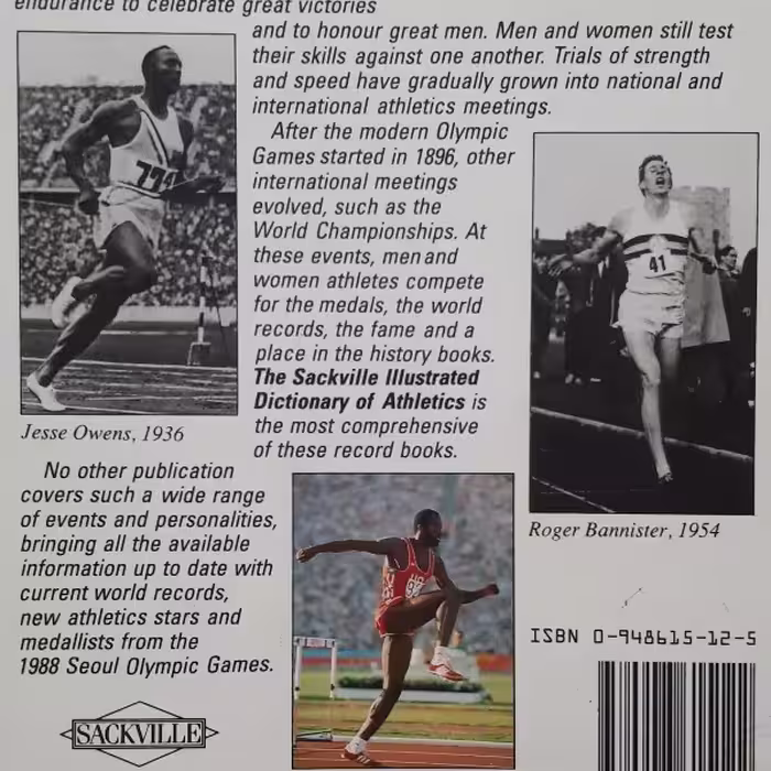 كتاب The Sackville Illustrated Dictionary of Athletics اثر Nick Troop انتشارات Sackville 
