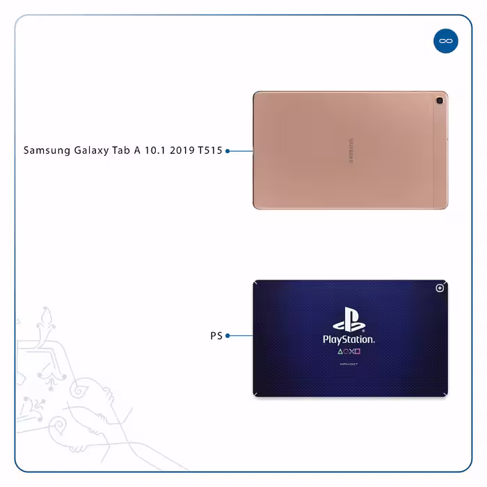 برچسب پوششی ماهوت مدل PS مناسب برای تبلت سامسونگ Galaxy Tab A 10.1 2019 T515