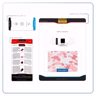 برچسب پوششی ماهوت مدل Army-Pink-pixel مناسب برای تبلت هوآوی Mediapad X2 2015