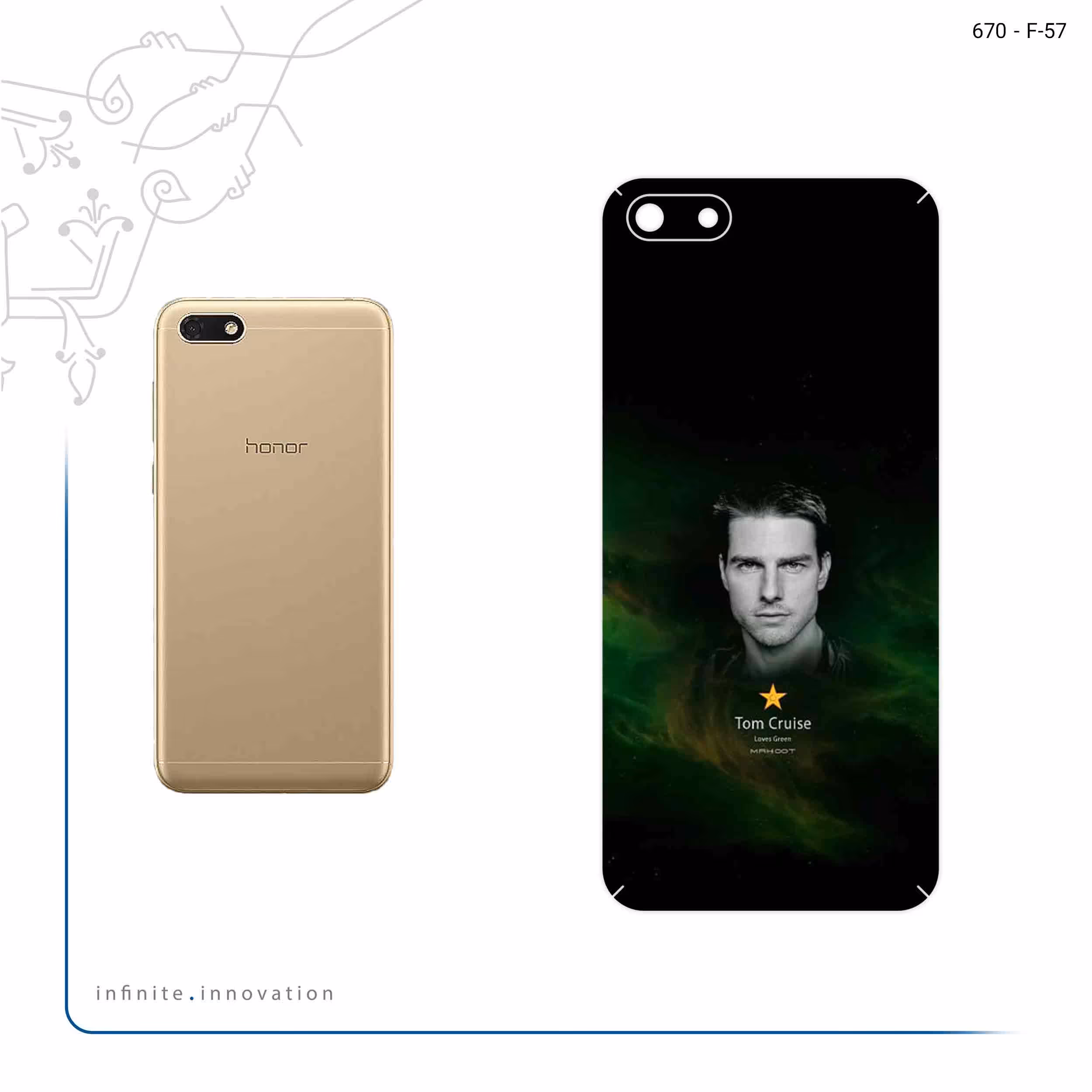 برچسب پوششی ماهوت مدل Tom Cruise مناسب برای گوشی موبایل آنر 7S