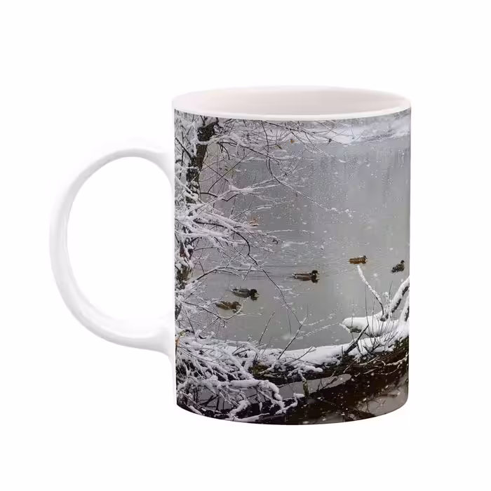 ماگ کاکتی طرح منظره برفی مدل mgs14847