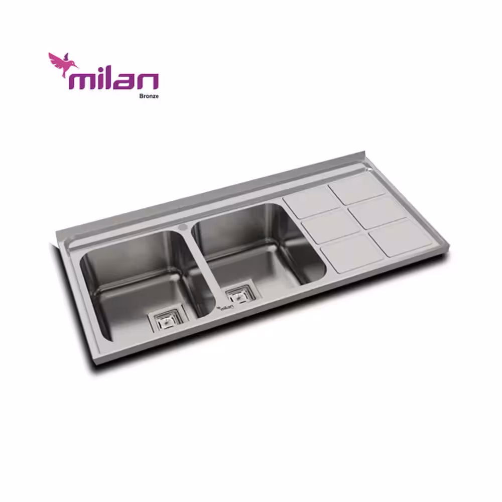 سینک استیل روکار میلان مدل 5013