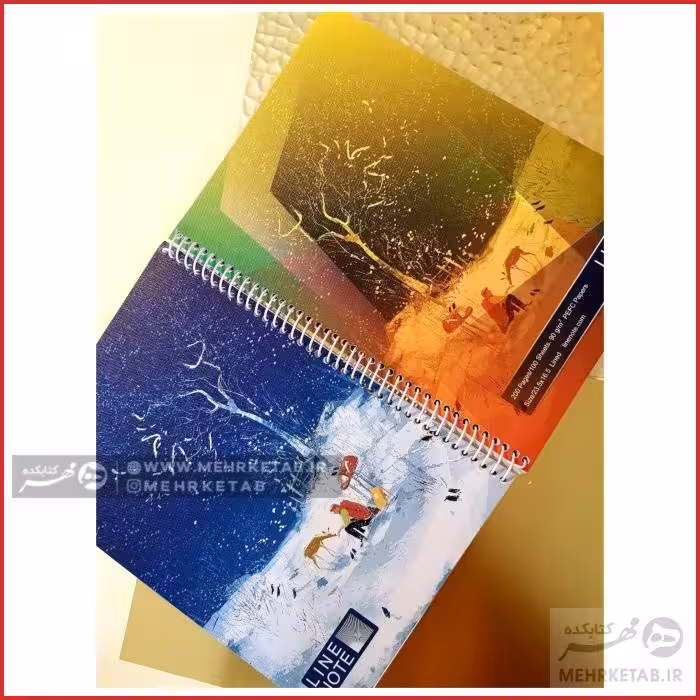 دفتر وزیری لاین نوت طرح عاشقانه های زمستان