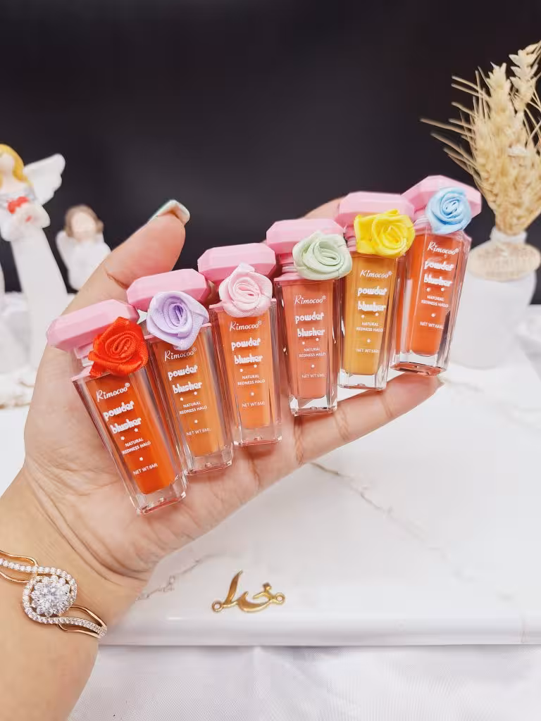 پک رژ گونه مایع 6 عددی گل دار ریموکو Rimocoo کد R1212