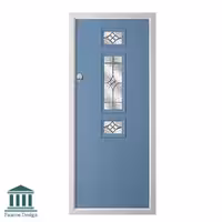 درب ورودی آپارتمان شیشه خور طرح انگلیسی کد 1588