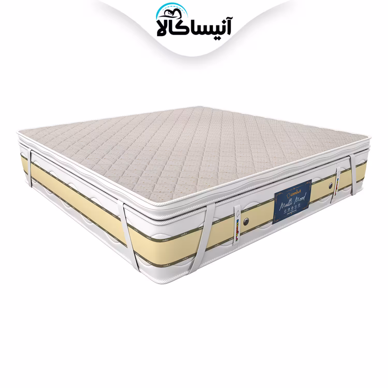 تشک دو نفره لمینیک مدل طبی فنری مولتی مود سایز 200 × 140 سانتی متر